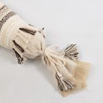 Amity home crawford pencil bolster in mocha   woven texture