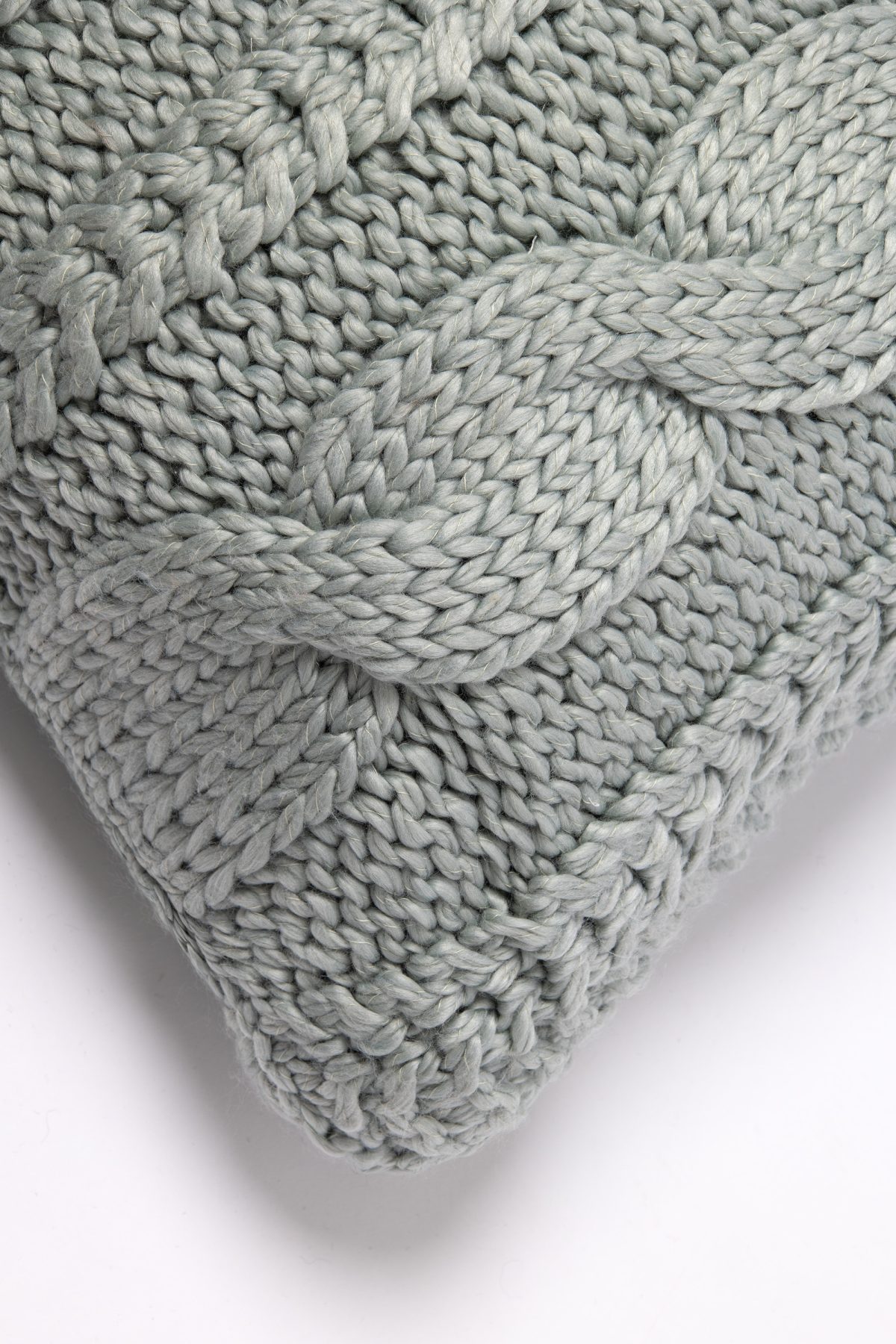 Amity home raj cable knit in misty blue   chunky cable knit texture