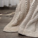 Amity home raj cable knit throw in cloud cream   chunky cable knit texture