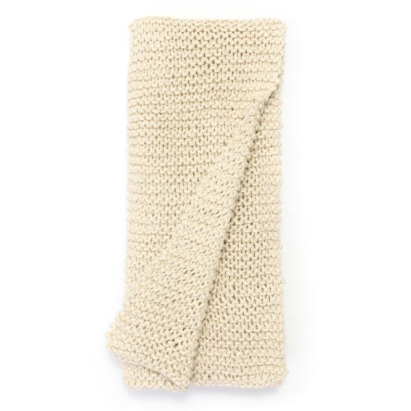 PERRIN CABLE KNIT, NATURAL, THROW