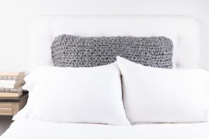 Amity home hannah chunky knit in charcoal grey   hand knitted design