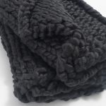 Amity home hannah chunky knit throw in asphalt   braided knit texture