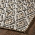 Amity home ellington  hadon collection in grey beige geometric   textured loop pile