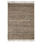Amity home webster rug in charcoal natural   textured jute weave