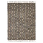 Amity home mccall rug in dark greynatural   textured zig zag pattern