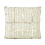 Amity home caldwell pillow in ivory   textured grid pattern