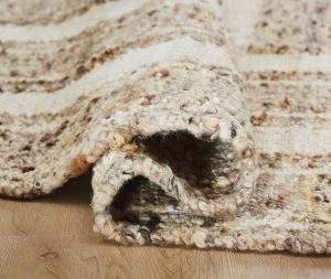 Amity home baron rug in natural multi tone   chunky woven texture