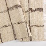Amity home henderson rug in naturalbrown   chunky woven grid pattern