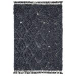 Amity home monroe swatch in charcoal   shaggy diamond texture