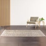 Amity home gwenith rug in neutral   textured geometric pattern