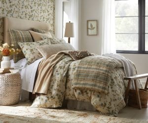 Amity home elissa  reynolds collection in muted floral   elegant bedding set