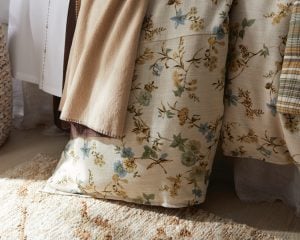 Amity home elissa  reynolds floral pillow in natural floral print   detailed botanical design