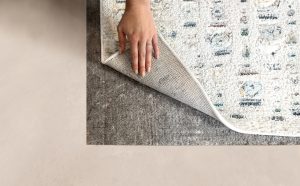 Amity home luxe felted pads in grey   under rug cushioning