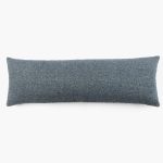 Amity home grant x long bolster in adriatic blue   textured weave