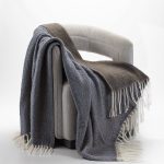 Amity home grant throw in adriaticbrown   reversible woven texture