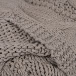 Amity home micah cable knit throw in grey   chunky cable knit