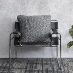 Amity home tatum pillow in frost grey   chunky knit texture