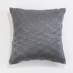 Amity home declan pillow in steel blue   chunky knit texture
