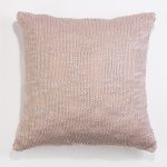 Amity home declan pillow in petal pink   chunky knit texture