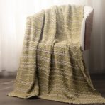 Amity home calla throw in lemongrass   textured striped knit