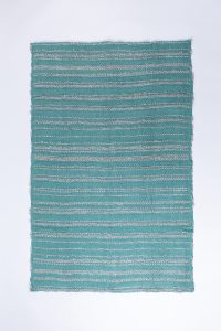 Amity home calla throw in teal   striped woven texture