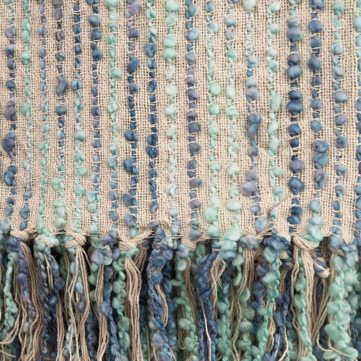Amity home chase throw in peacock   nubby texture
