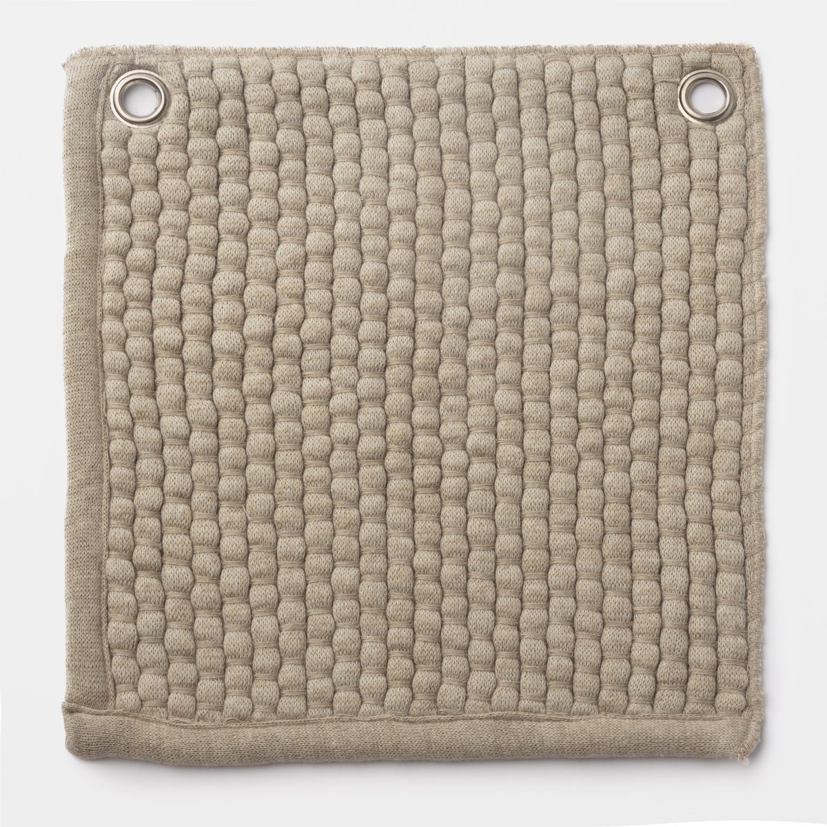 Amity home hancock swatch in natural   textured knit with grommets