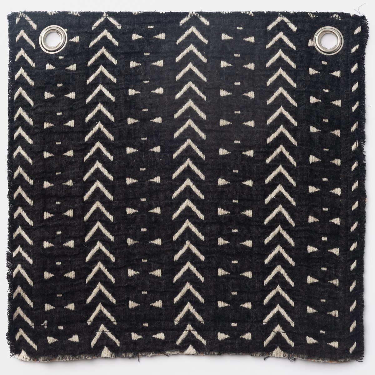 Amity home getz swatch in blackcream   tribal chevron pattern