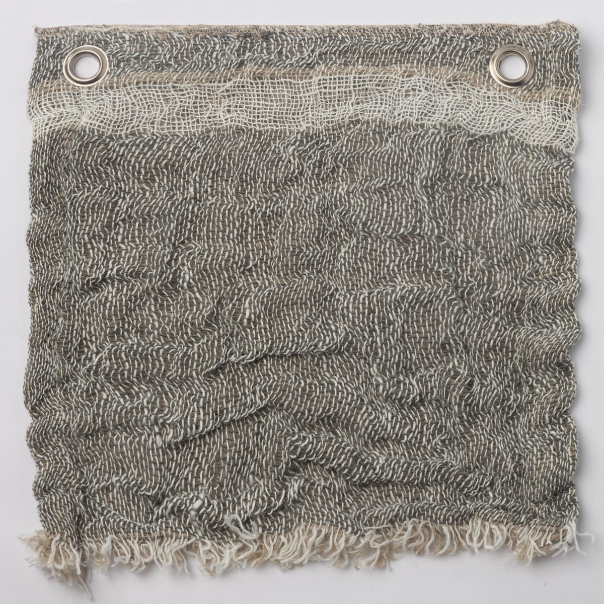 Amity home akin coverlet swatch in kale   loose weave texture