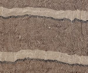 Amity home akin coverlet swatch in saddle   textured loose weave