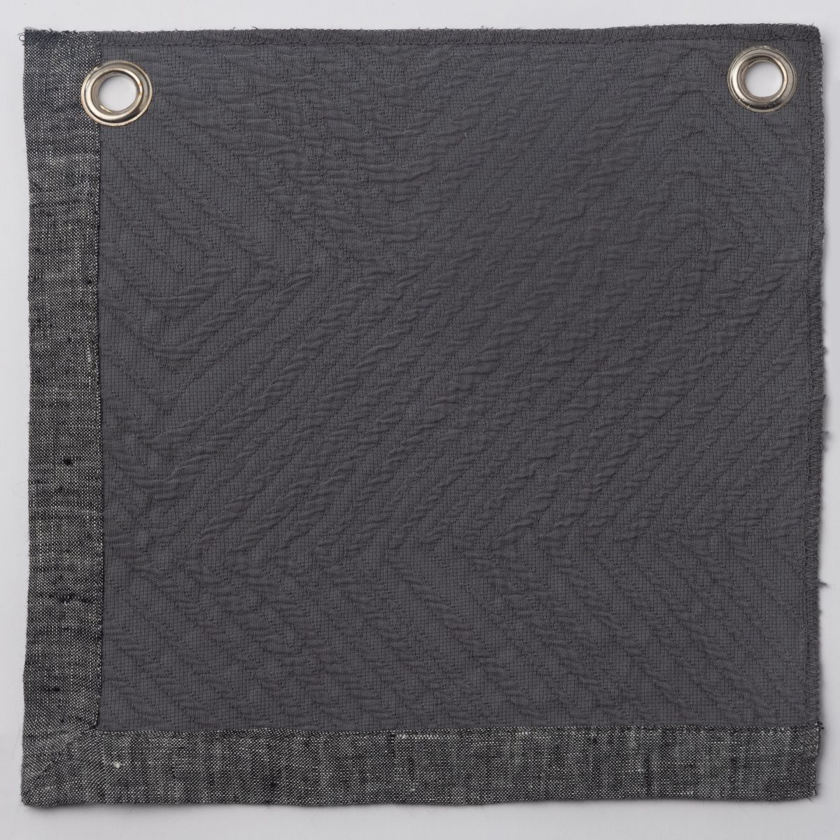 Amity home mateo coverlet in grey   subtle chevron texture