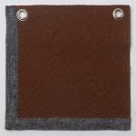 Amity home mateo coverlet swatch in saddle   textured pattern