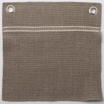 Amity home rhodes coverlet swatch in pewter   textured weave with stripe