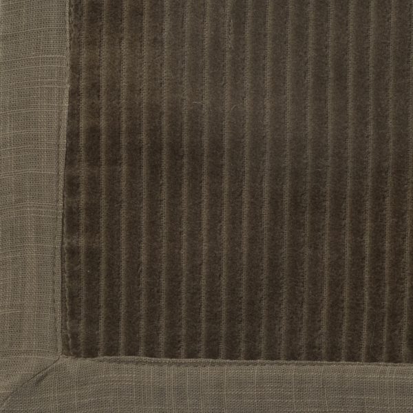 Amity Home Saunders Coverlet Swatch in Cypress - Ribbed Velvet Texture