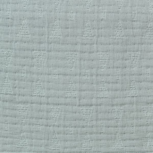 Amity Home Malvern Coverlet Swatch in Mineral - Raised Geometric Pattern