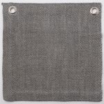 Amity home iven coverlet swatch in pewter   diagonal weave texture