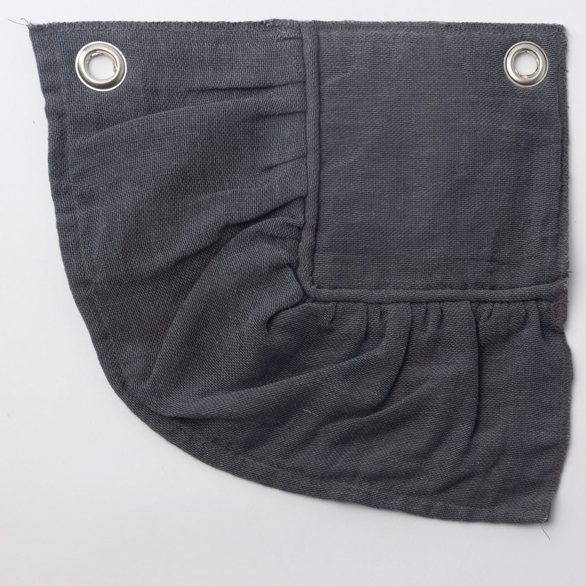 Amity home kiya bedspread swatch in midnight blue   ruffled woven texture