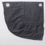 Amity home kiya bedspread swatch in midnight blue   ruffled woven texture