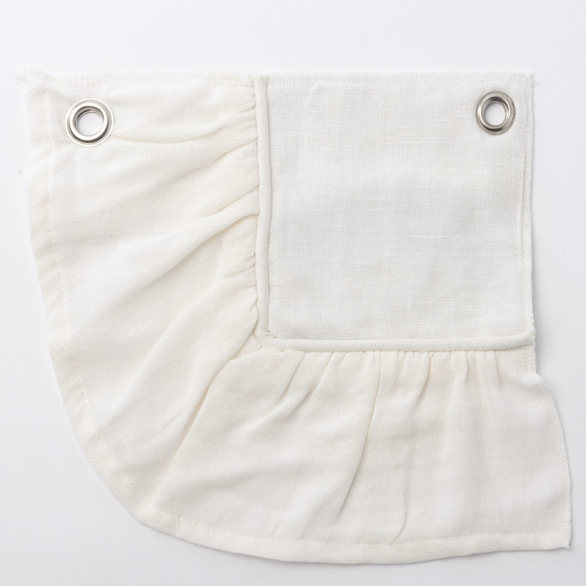 Amity home kiya bedspread swatch in ivory   ruffled edge texture