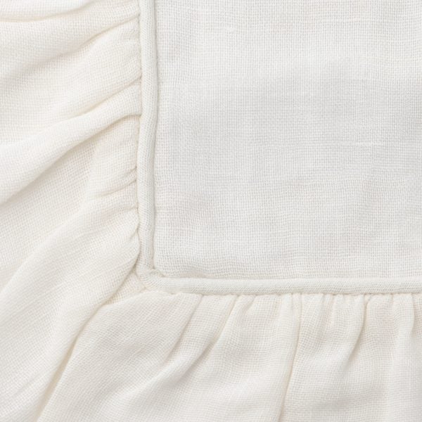 Amity Home Kiya Bedspread Swatch in Ivory - Textured Waffle Weave