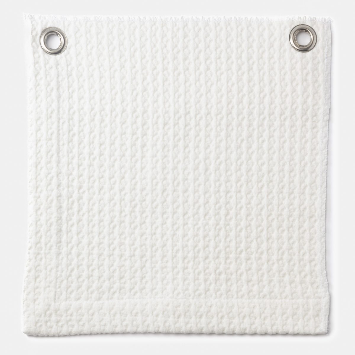 Amity home waffle coverlet swatch in ivory   textured waffle weave