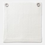 Amity home waffle coverlet swatch in ivory   textured waffle weave