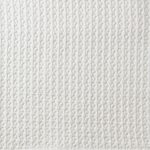 Amity home waffle coverlet swatch in ivory   raised waffle texture