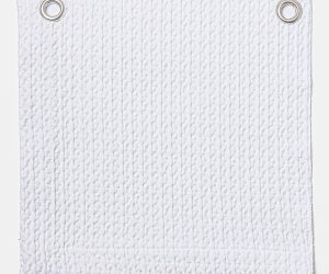 Amity home waffle coverlet swatch in white   waffle texture