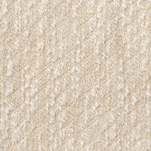 Amity Home Orlana Coverlet Swatch in Ivory - Textured Weave with Gold Flecks