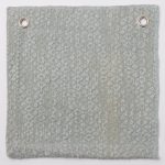 Amity home orlana coverlet swatch in limestone   textured bouclé weave gold shimmer