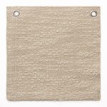 Amity home orlana coverlet swatch in oyster   textured bouclé weave with gold flecks