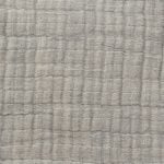 Amity home dorian coverlet swatch in grey   textured grid stitching