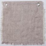 Amity home kent coverlet swatch in lavender   textured weave with frayed edges