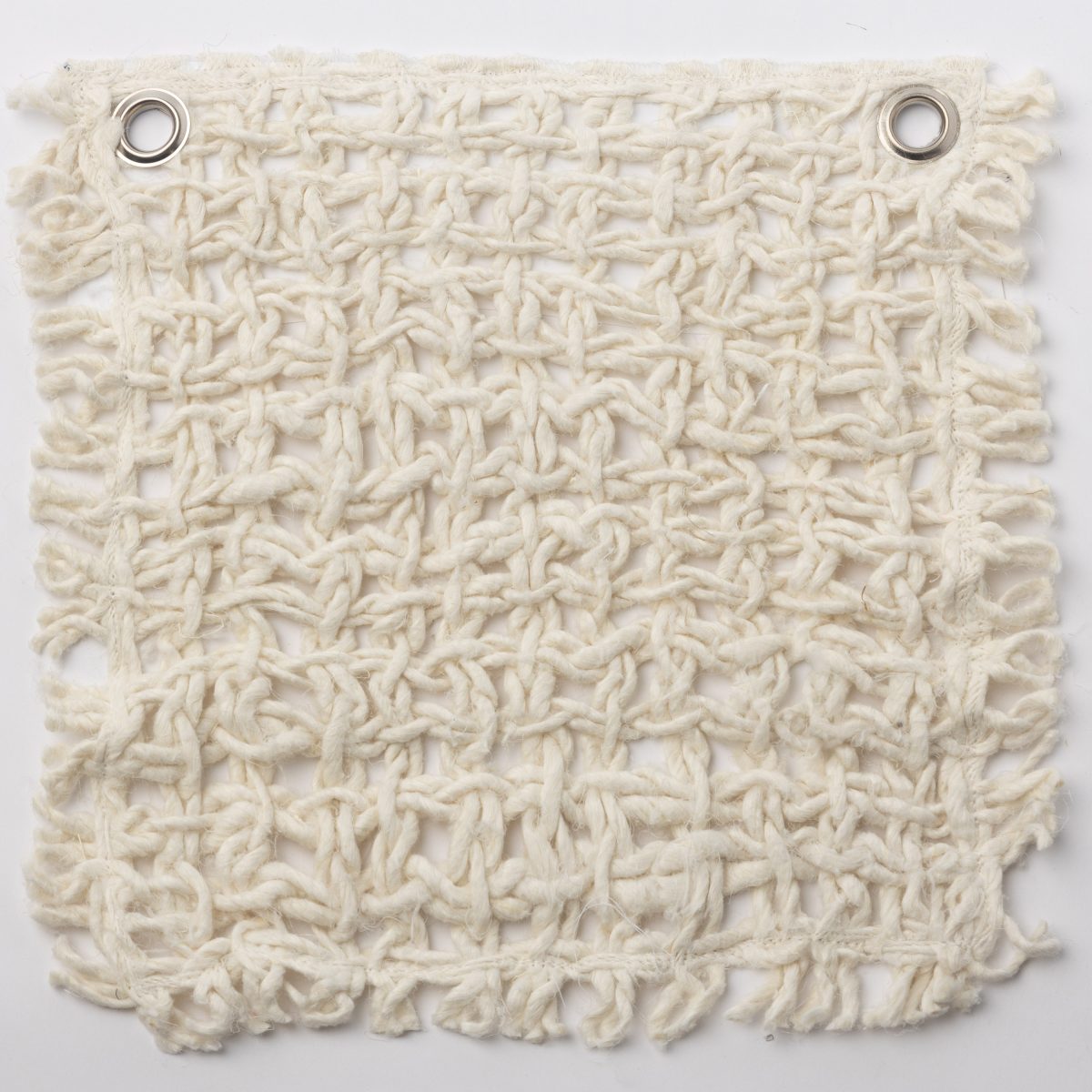 Amity home trawick coverlet swatch in ivory   chunky open weave texture
